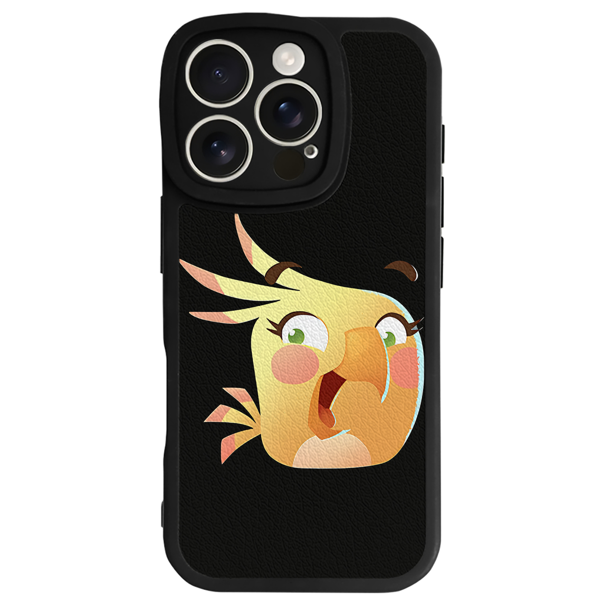 （画像用） Angry Birds アングリーバード 【iPhone 16シリーズ対応】シリコンスマホケース（レザー調） 材質：シリコン